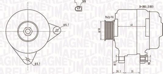 Magneti Marelli 063731921010 - Alternatore autozon.pro