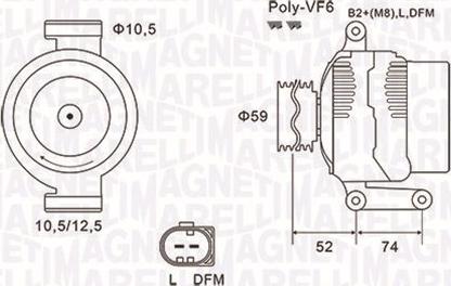 Magneti Marelli 063731928010 - Alternatore autozon.pro