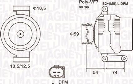 Magneti Marelli 063731922010 - Alternatore autozon.pro