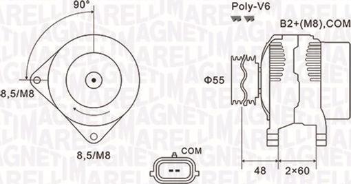 Magneti Marelli 063731974010 - Alternatore autozon.pro