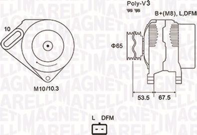 Magneti Marelli 063731976010 - Alternatore autozon.pro