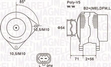 Magneti Marelli 063731973010 - Alternatore autozon.pro