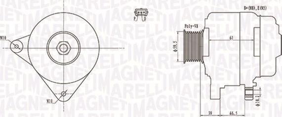 Magneti Marelli 063731972010 - Alternatore autozon.pro