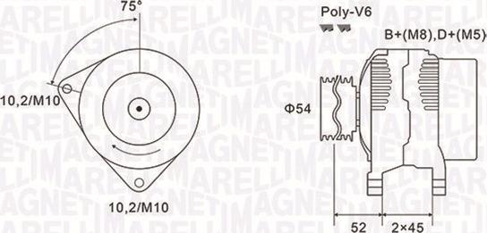 Magneti Marelli 063731496010 - Alternatore autozon.pro