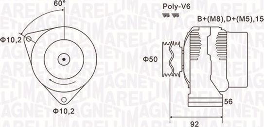 Magneti Marelli 063731491010 - Alternatore autozon.pro