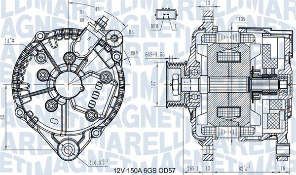 Magneti Marelli 063731430110 - Alternatore autozon.pro