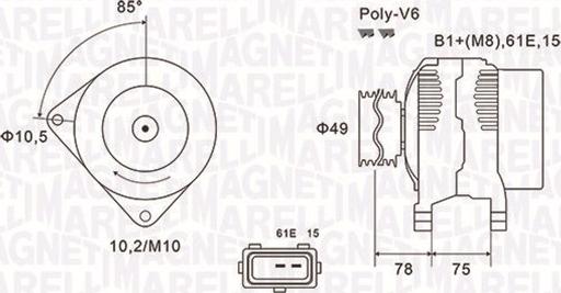 Magneti Marelli 063731591010 - Alternatore autozon.pro