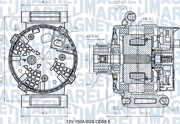 Magneti Marelli 063731546110 - Alternatore autozon.pro