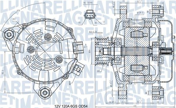 Magneti Marelli 063731557910 - Alternatore autozon.pro