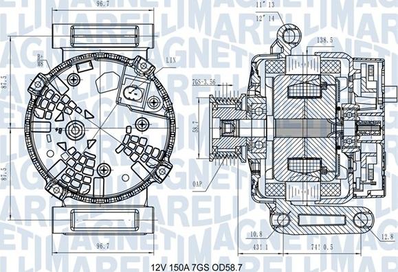 Magneti Marelli 063731557610 - Alternatore autozon.pro