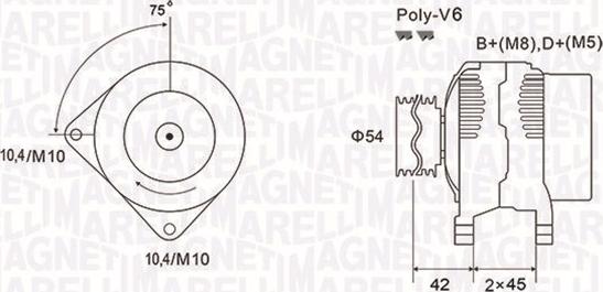 Magneti Marelli 063731564010 - Alternatore autozon.pro