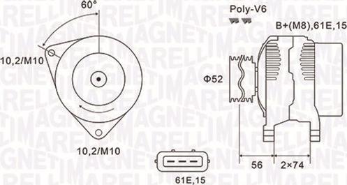 Magneti Marelli 063731580010 - Alternatore autozon.pro