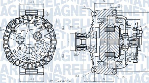 Magneti Marelli 063731531810 - Alternatore autozon.pro