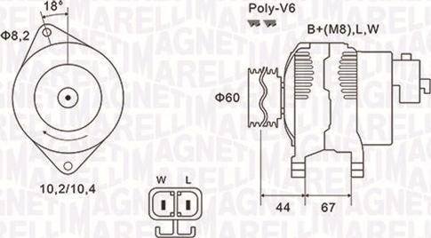 Magneti Marelli 063731526010 - Alternatore autozon.pro