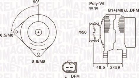 Magneti Marelli 063731644010 - Alternatore autozon.pro