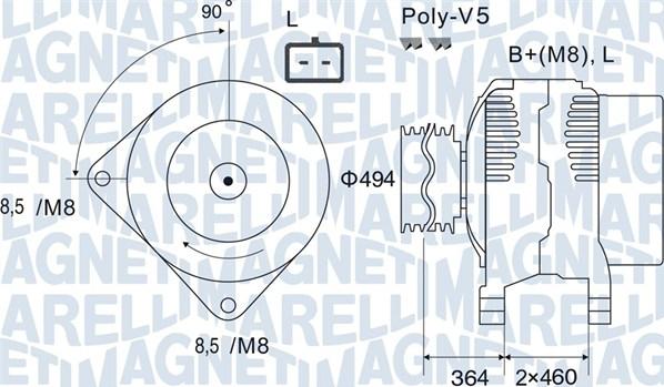 Magneti Marelli 063731645010 - Alternatore autozon.pro