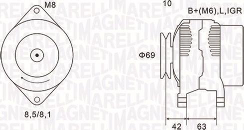 Magneti Marelli 063731600010 - Alternatore autozon.pro