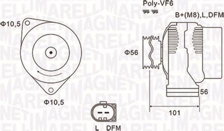 Magneti Marelli 063731689010 - Alternatore autozon.pro