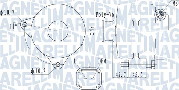 Magneti Marelli 063731681010 - Alternatore autozon.pro