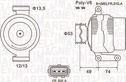 Magneti Marelli 063731635010 - Alternatore autozon.pro