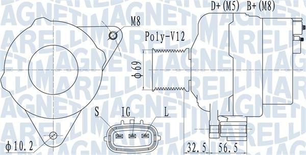 Magneti Marelli 063731633010 - Alternatore autozon.pro