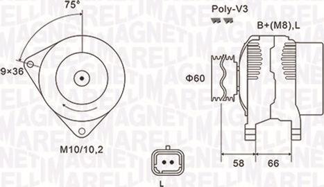 Magneti Marelli 063731637010 - Alternatore autozon.pro