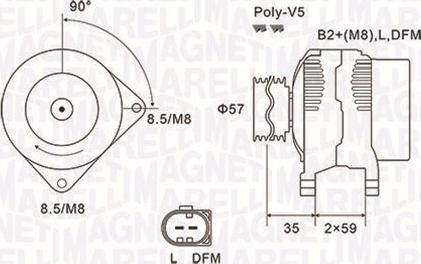 Magneti Marelli 063731675010 - Alternatore autozon.pro