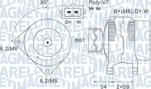 Magneti Marelli 063731143010 - Alternatore autozon.pro