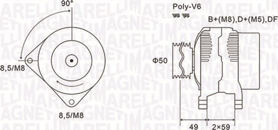 Magneti Marelli 063731147010 - Alternatore autozon.pro