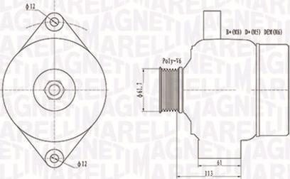 Magneti Marelli 063731890010 - Alternatore autozon.pro