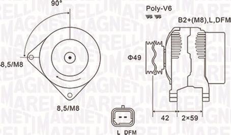 Magneti Marelli 063731863010 - Alternatore autozon.pro