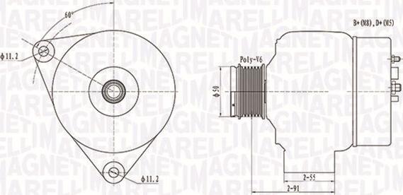 Magneti Marelli 063731300010 - Alternatore autozon.pro