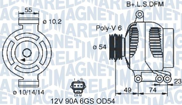 Magneti Marelli 063731388310 - Alternatore autozon.pro