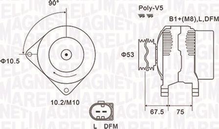 Magneti Marelli 063731756010 - Alternatore autozon.pro