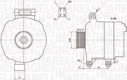 Magneti Marelli 063731728010 - Alternatore autozon.pro