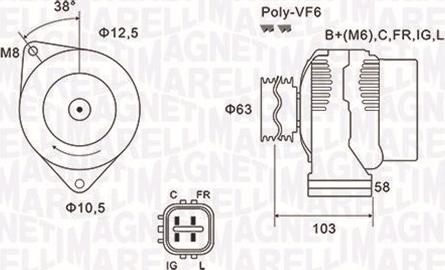 Magneti Marelli 063731727010 - Alternatore autozon.pro