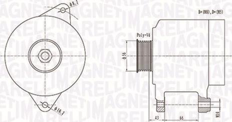 Magneti Marelli 063738250010 - Alternatore autozon.pro