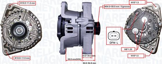 Magneti Marelli 063732046010 - Alternatore autozon.pro