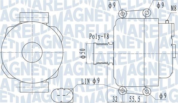 Magneti Marelli 063732055010 - Alternatore autozon.pro