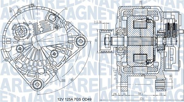 Magneti Marelli 063732058010 - Alternatore autozon.pro