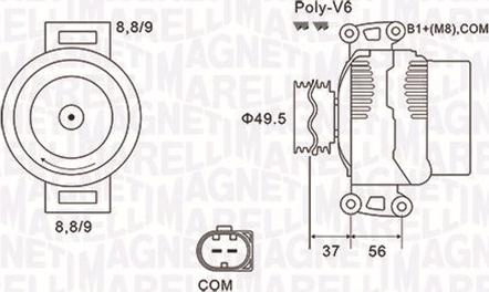 Magneti Marelli 063732038010 - Alternatore autozon.pro