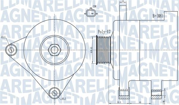 Magneti Marelli 063732101010 - Alternatore autozon.pro