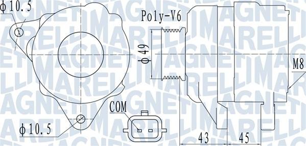 Magneti Marelli 063732110010 - Alternatore autozon.pro