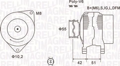 Magneti Marelli 063732126010 - Alternatore autozon.pro