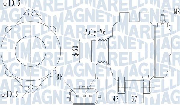 Magneti Marelli 063732122010 - Alternatore autozon.pro