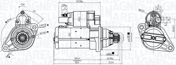 Magneti Marelli 063725944010 - Motorino d'avviamento autozon.pro