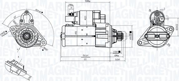 Magneti Marelli 063725561010 - Motorino d'avviamento autozon.pro