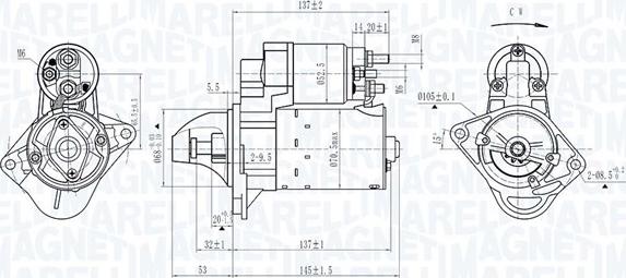 Magneti Marelli 063725395010 - Motorino d'avviamento autozon.pro