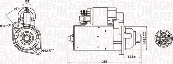 Magneti Marelli 063720974010 - Motorino d'avviamento autozon.pro