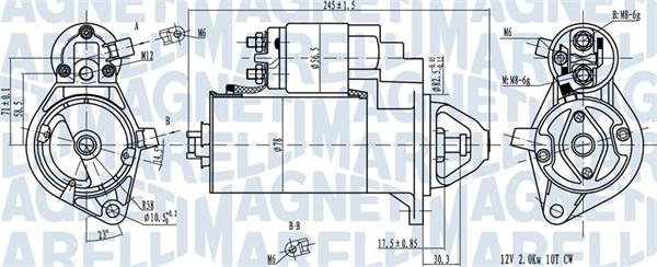 Magneti Marelli 063720976010 - Motorino d'avviamento autozon.pro